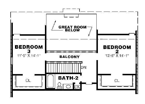 upper floor house blueprint