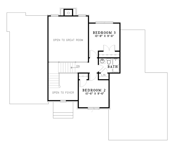 upper floor house blueprint
