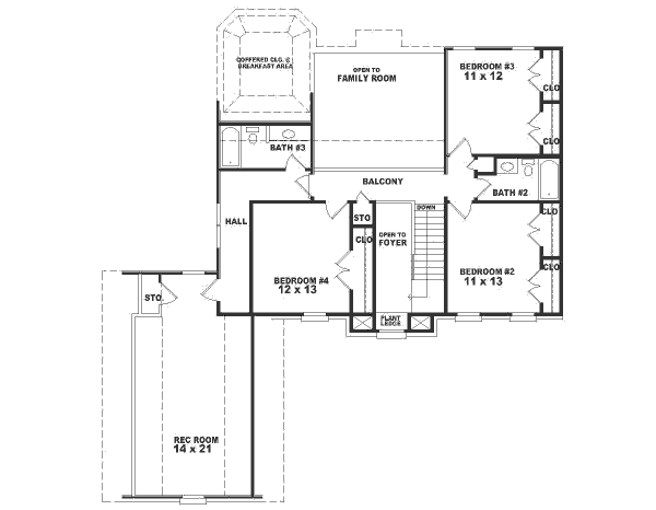 upper floor house blueprint