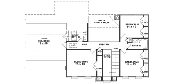 upper floor house blueprint