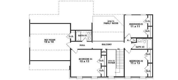 upper floor house blueprint