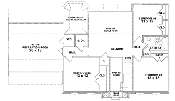 upper floor house blueprint
