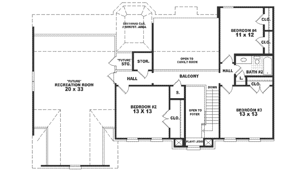 upper floor house blueprint