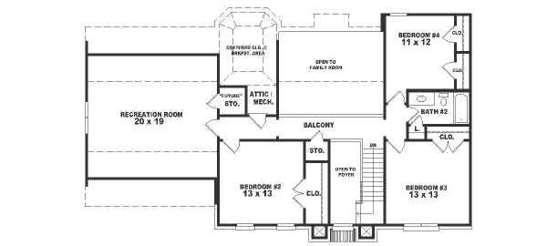upper floor house blueprint