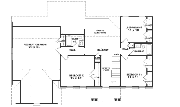upper floor house blueprint