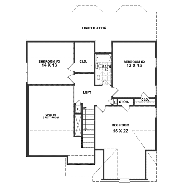 upper floor house blueprint