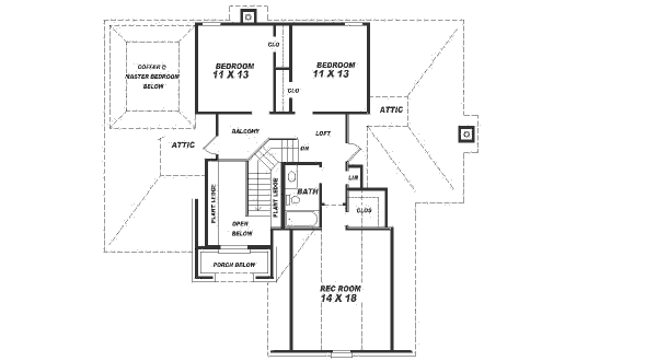 upper floor house blueprint