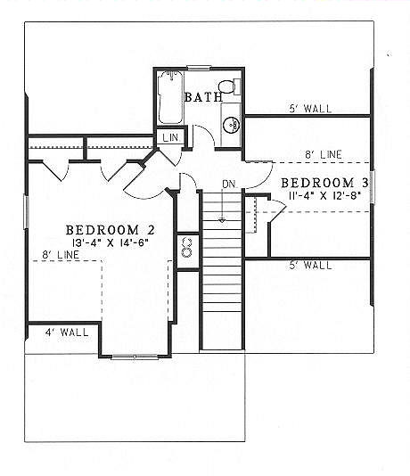 upper floor house blueprint