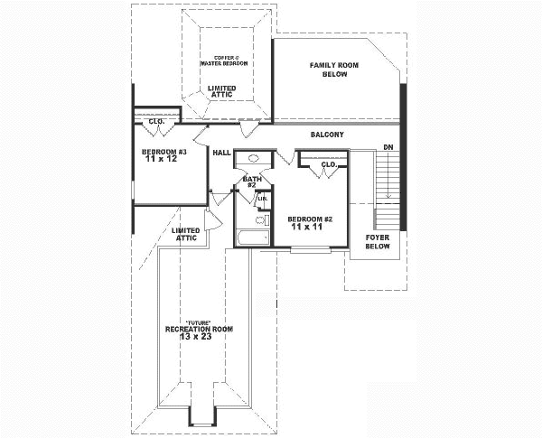 upper floor house blueprint