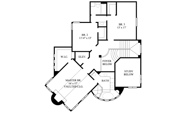 upper floor house blueprint