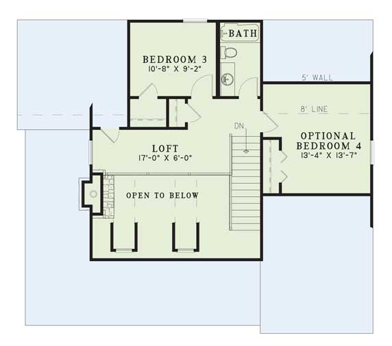 upper floor house blueprint