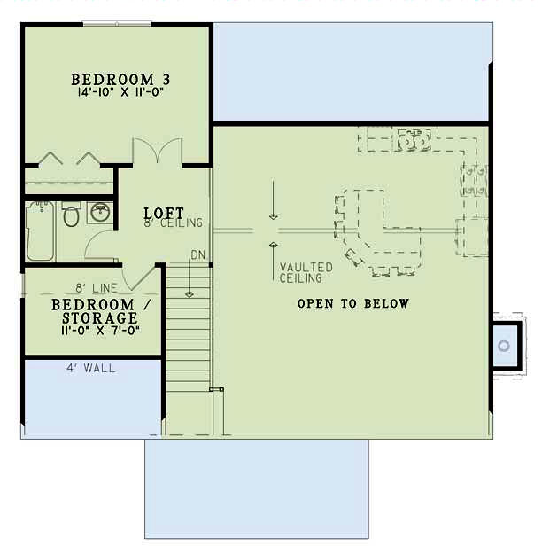upper floor house blueprint