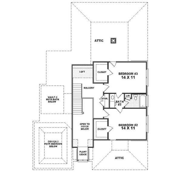 upper floor house blueprint