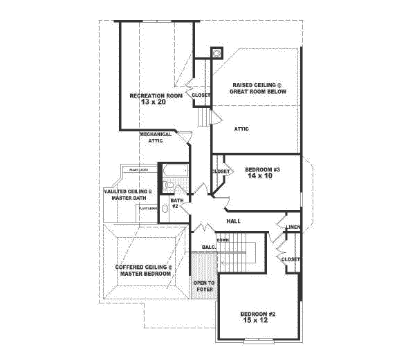 upper floor house blueprint