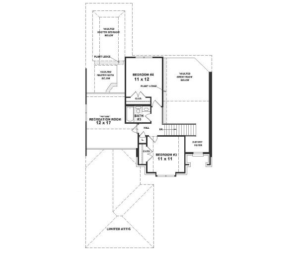 upper floor house blueprint