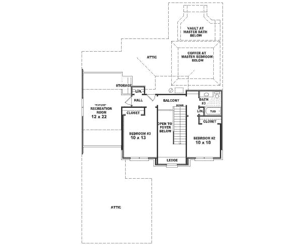 upper floor house blueprint