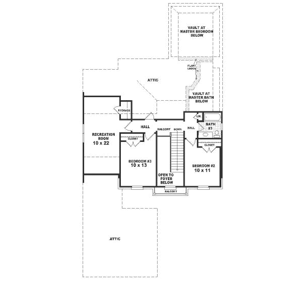 upper floor house blueprint