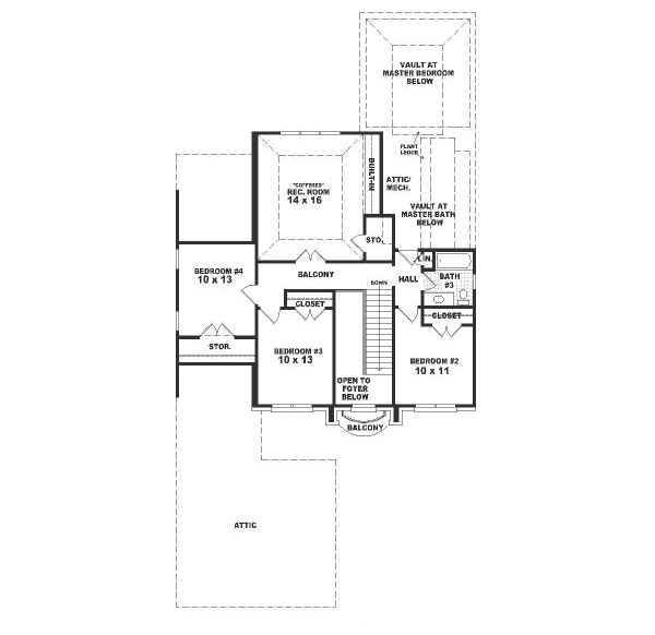 upper floor house blueprint