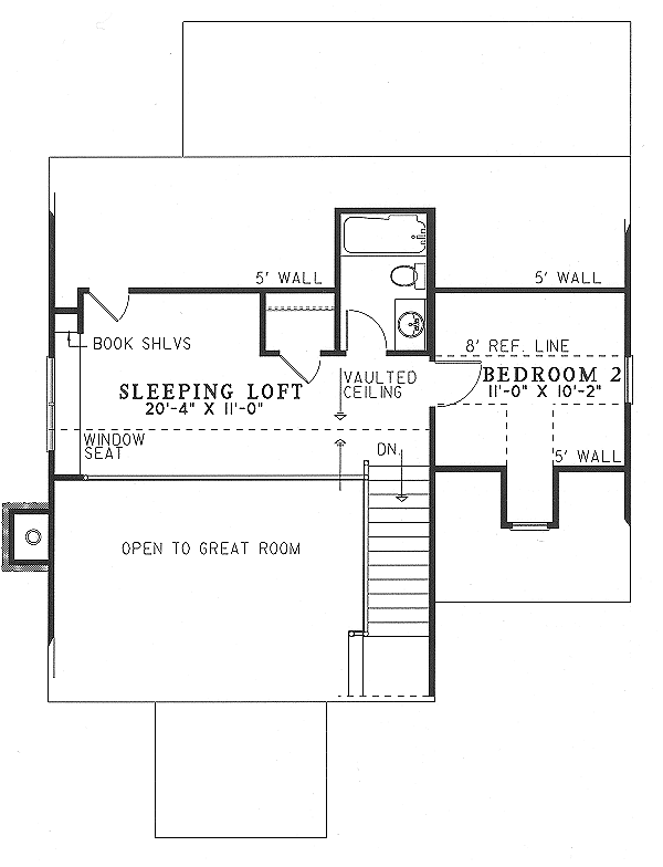 upper floor house blueprint