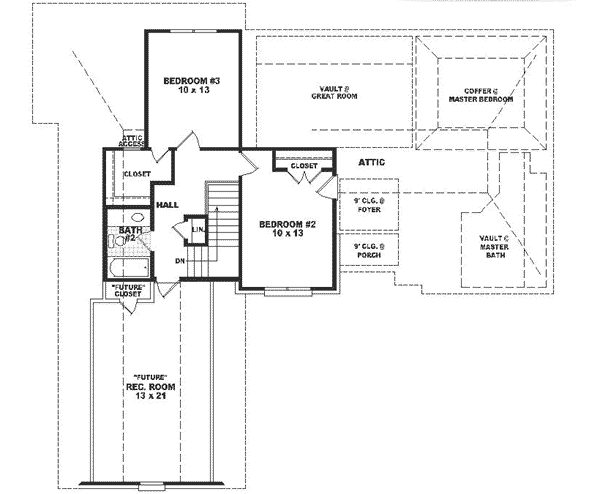 upper floor house blueprint