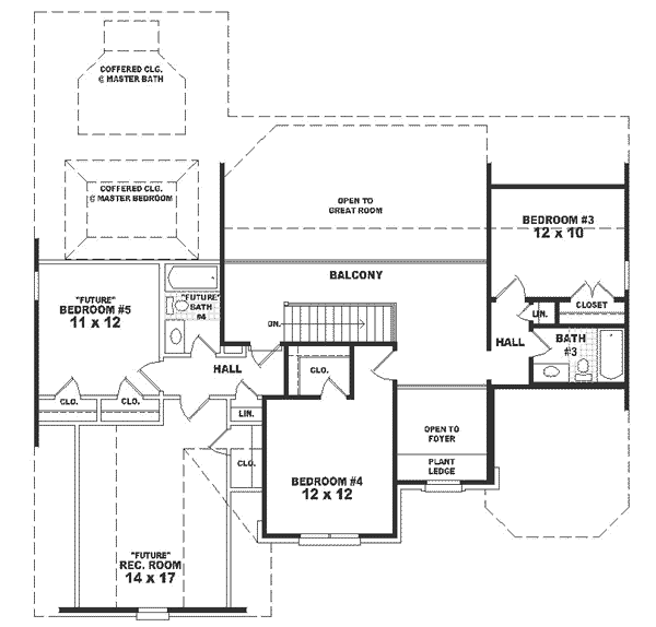 upper floor house blueprint