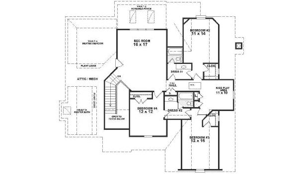upper floor house blueprint
