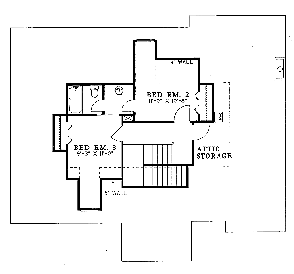 upper floor house blueprint