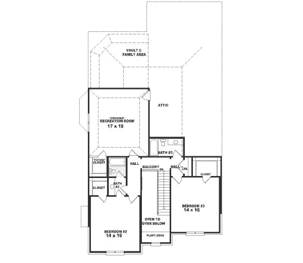 upper floor house blueprint