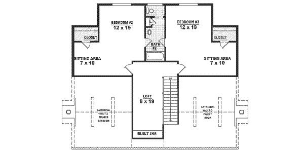 upper floor house blueprint