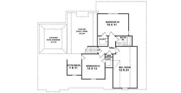 upper floor house blueprint