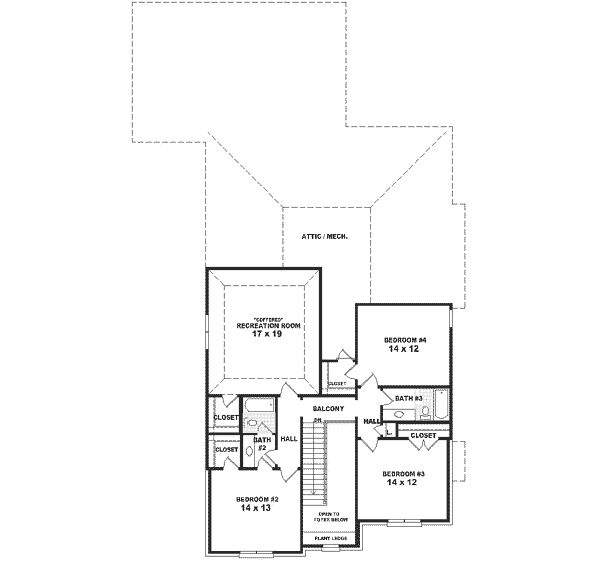 upper floor house blueprint