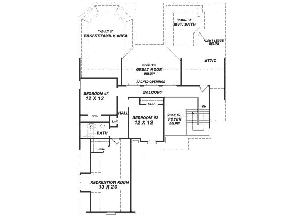 upper floor house blueprint