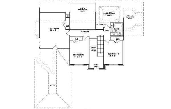 upper floor house blueprint