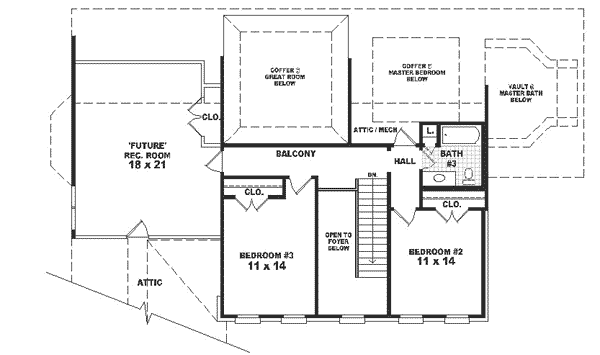 upper floor house blueprint