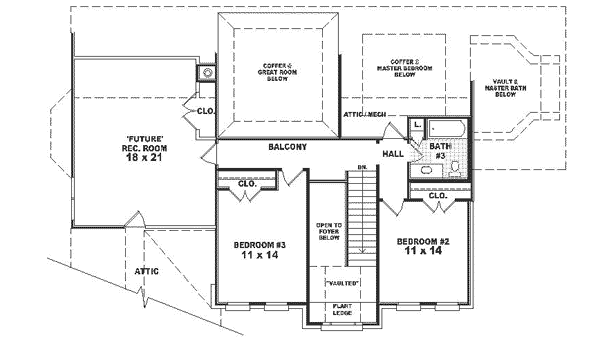 upper floor house blueprint