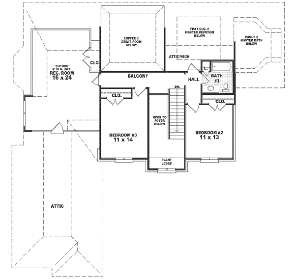 upper floor house blueprint