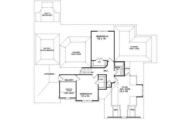 upper floor house blueprint