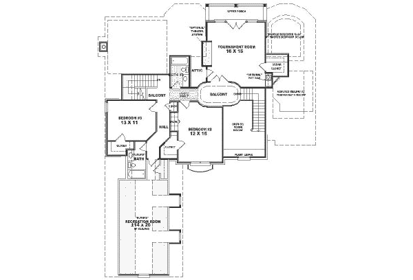 upper floor house blueprint