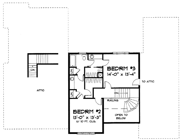 upper floor house blueprint