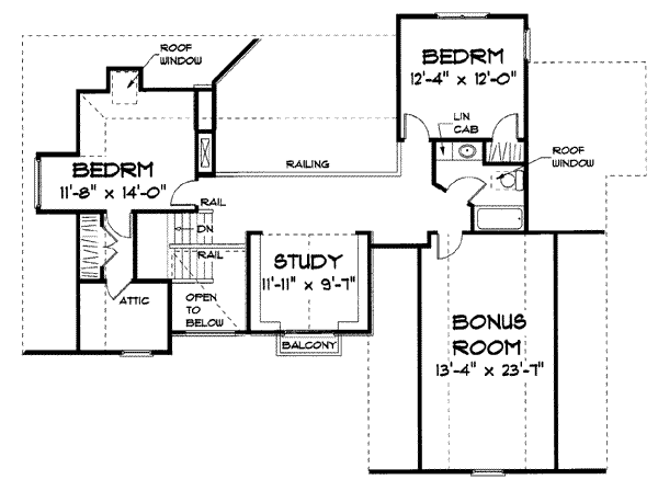 upper floor house blueprint