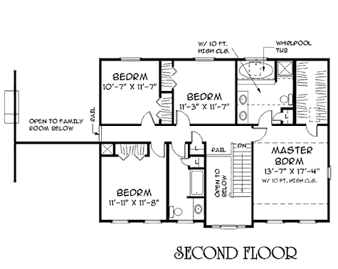 upper floor house blueprint