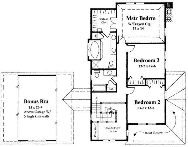 upper floor house blueprint