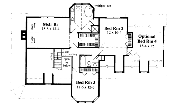 upper floor house blueprint