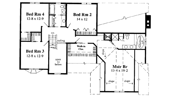 upper floor house blueprint