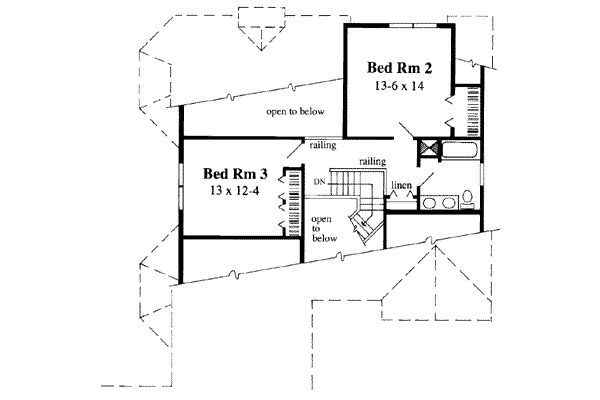 upper floor house blueprint