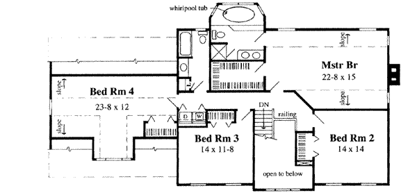 upper floor house blueprint