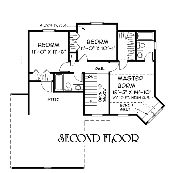 upper floor house blueprint