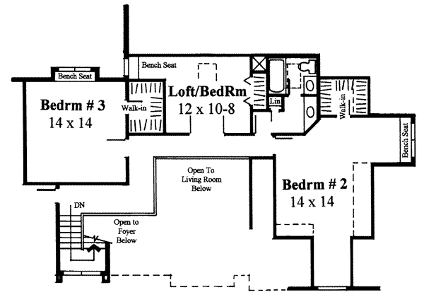 upper floor house blueprint