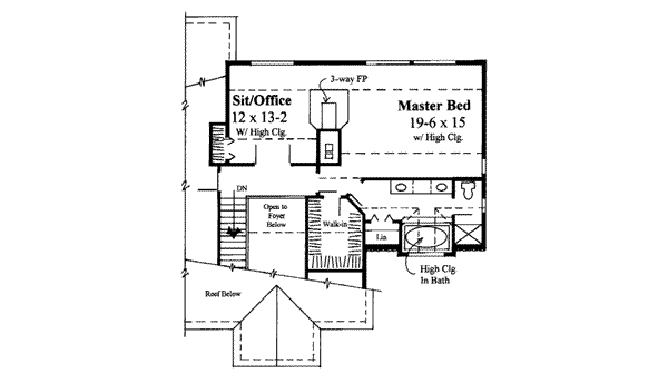 upper floor house blueprint