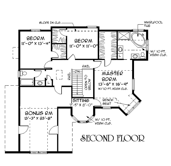 upper floor house blueprint